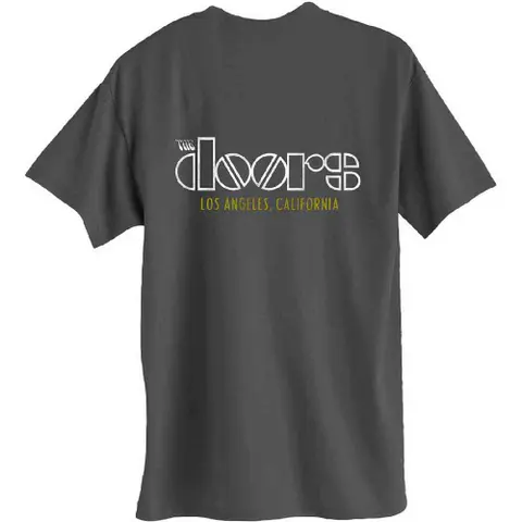 The Doors – Tričko LA California (Šedá), Unisex, Šedá