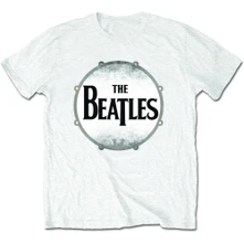 The Beatles, Tričko Drum Skin, Unisex, Biela