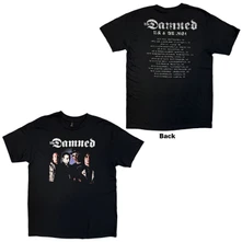 The Damned, Tričko Photo UK & EU Tour 24, Unisex, Čierna
