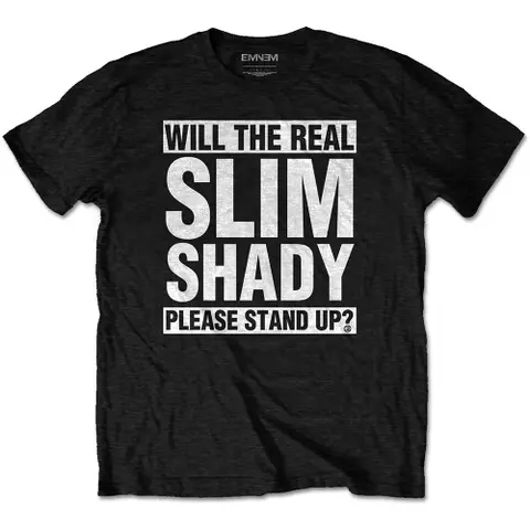 Eminem – Tričko The Real Slim Shady (Čierna), Unisex, Čierna