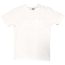 AC/DC, Tričko Logo, Unisex, Biela