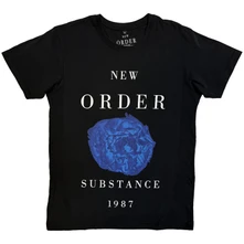 New Order, Tričko Substance 1987, Unisex, Čierna