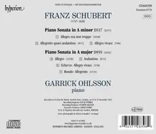 SCHUBERT PIANO SONATAS D537 & D959 thumbnail