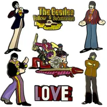 The Beatles – Yellow Submarine Band (Pin Badge Set) (Odznak)