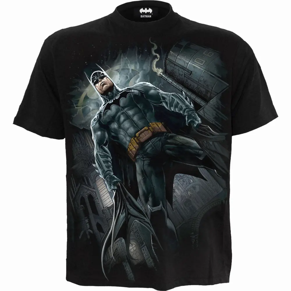 Unisex T-Shirt: Batman Call Of The Knight (Black) (Back Print)