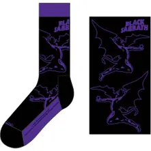 Unisex Ankle Socks: Logo & Demon (Black) (UK Size 7 - 11) thumbnail