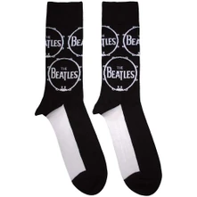 The Beatles, Ponožky Drum Logo Repeat, Unisex, Čierna