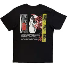 Unisex T-Shirt: Your Favourite Toy Album Tracklist (Black) (Back Print) thumbnail