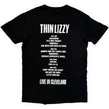 Unisex T-Shirt: Jailbreak Flyer Cleveland '76 (Black) (Back Print) thumbnail