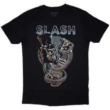 Slash, Tričko Skull Guitar Snake, Unisex, Čierna