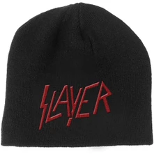 Slayer, Čapica Logo, Unisex, Čierna
