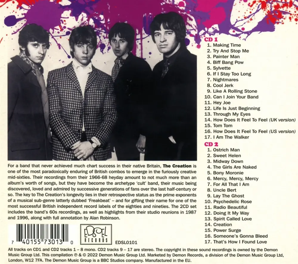 The Creation – MAKING TIME: THE BEST OF (CD)