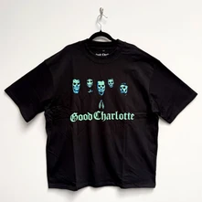 Tričko Unisex Oversized Boxy T-Shirt: Generation Rx Skulls (Black)