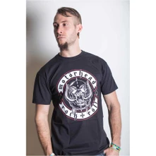 Motörhead, Tričko Biker Badge, Unisex, Čierna