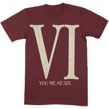 You Me At Six, Tričko Roman VI, Unisex, Červená