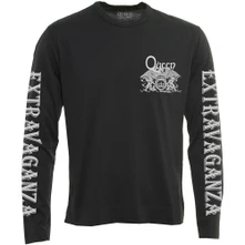Queen, Tričko s dlhým rukávom Extravaganza, Unisex, Čierna