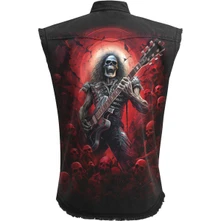 Unisex Worker Shirt: Tomb Of Rock (Black) (Back Print) thumbnail