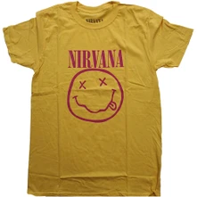 Nirvana, Tričko Pink Smiley, Unisex, Žltá