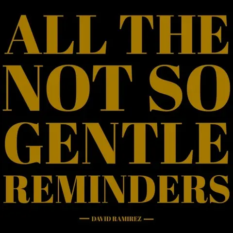 David Ramirez – Vinyl ALL THE NOT SO GENTLE REMINDERS