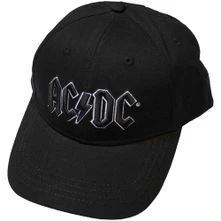 AC/DC, Šiltovka Black Logo, Unisex, Čierna