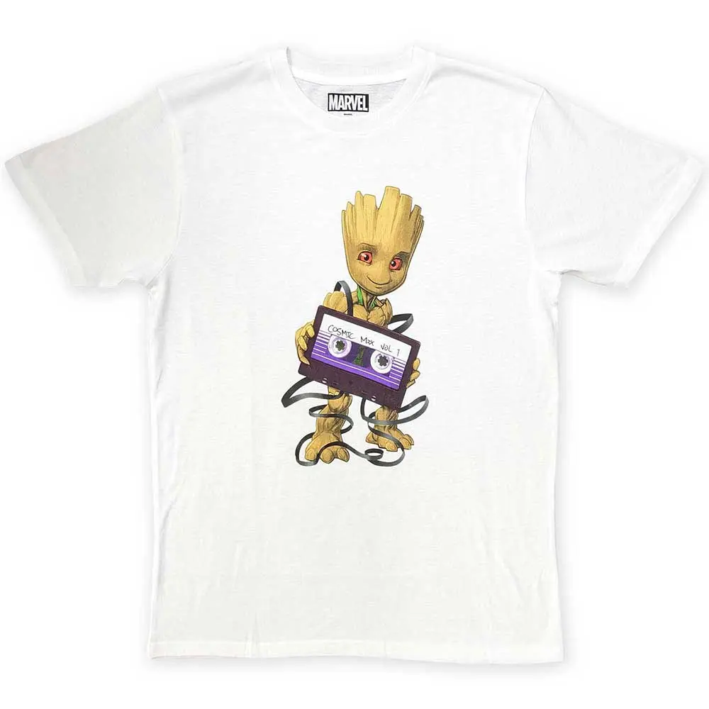 Guardians of the Galaxy Cosmic Tape (Blanca) (Camiseta)