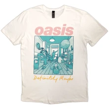 Oasis, Tričko Definitely Maybe Illustration Colour, Unisex, Biela