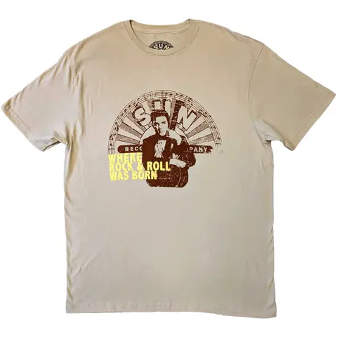 Unisex T-Shirt: Elvis Where R&R Was Born (Sand)