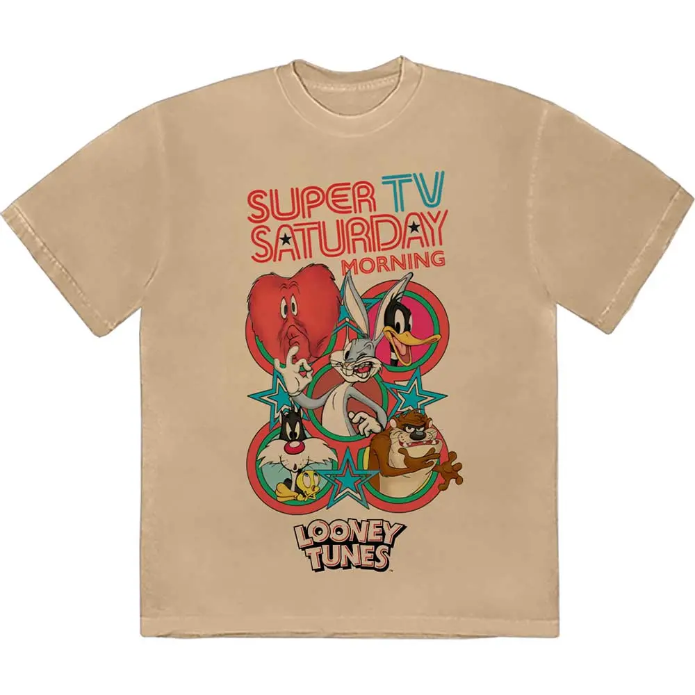 Looney Tunes – Super Saturday TV (Naturel) (T-shirt)