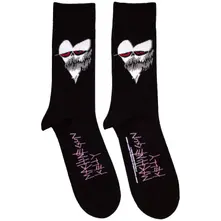 Machine Gun Kelly, Ponožky Heart Face, Unisex, Čierna