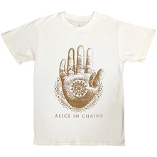 Alice In Chains, Tričko Hand, Unisex, Natural