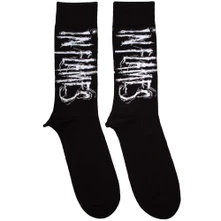 In Flames, Ponožky Logo, Unisex, Čierna