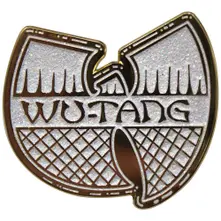Wu-Tang Clan – White & Gold Logo (Odznak)