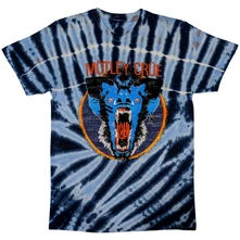Motley Crue, Tričko Screaming Animal, Unisex, Modrá
