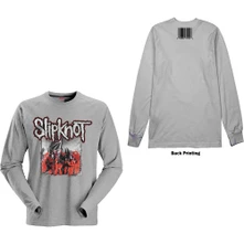 Slipknot, Tričko s dlhým rukávom Self-Titled, Unisex, Šedá