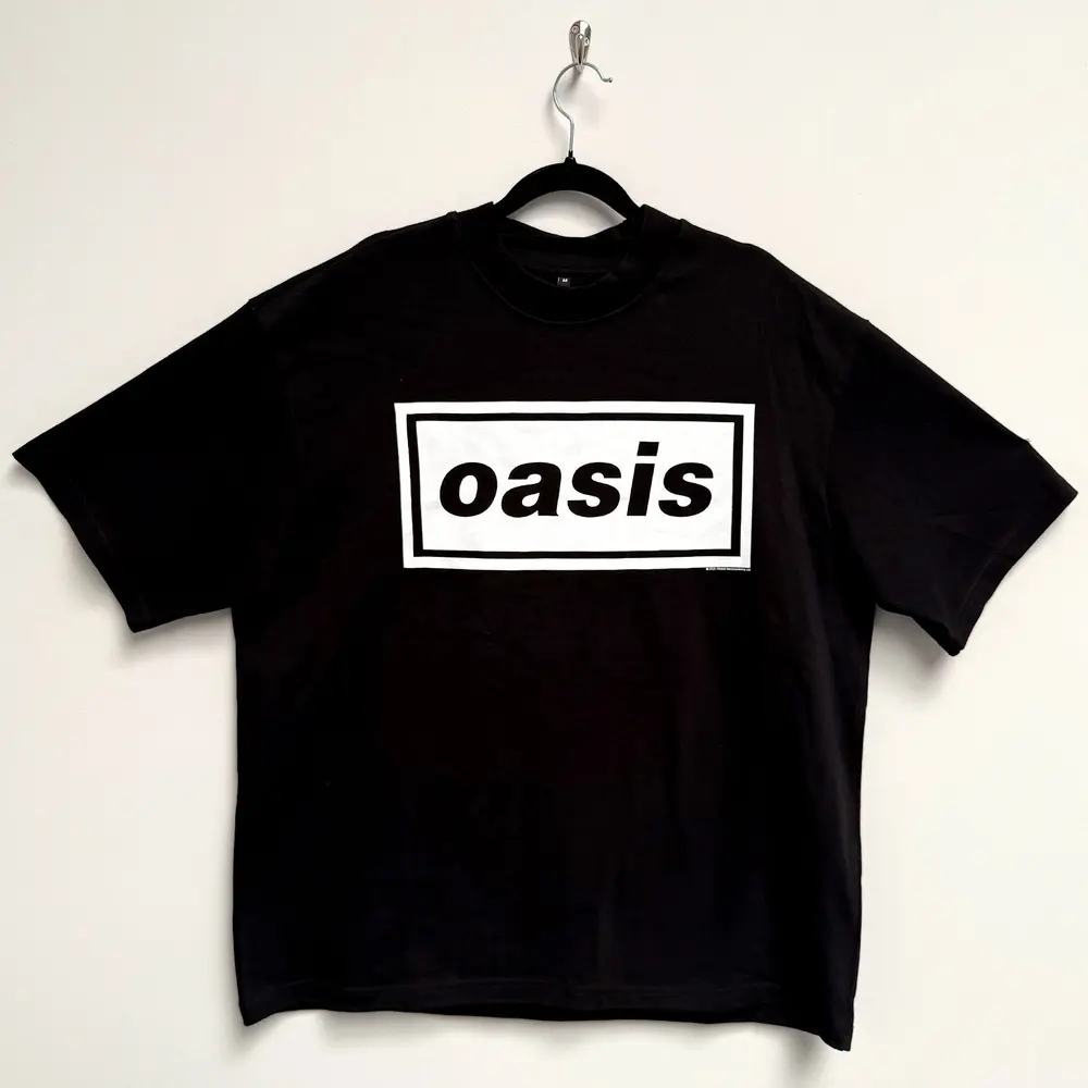 Unisex Oversized Boxy T-Shirt: Decca Logo (Black)