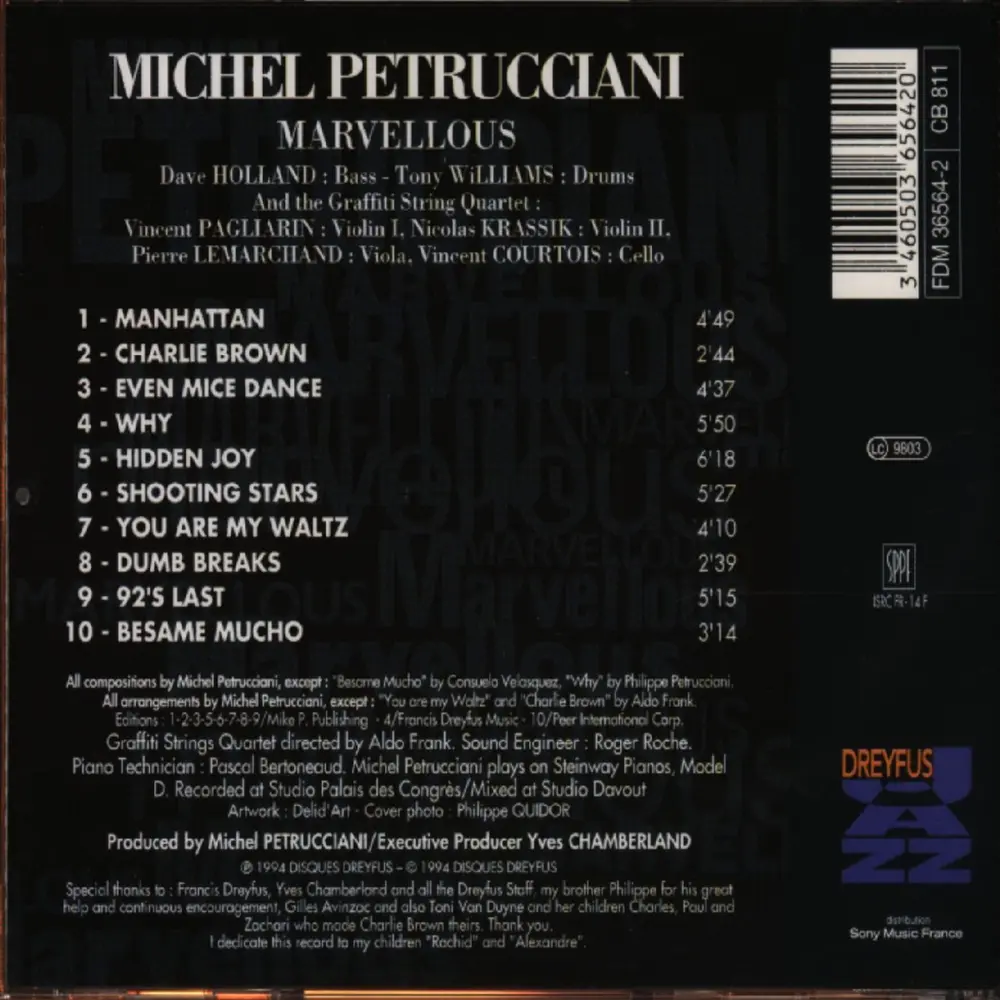 Michel Petrucciani – MARVELLOUS (CD)