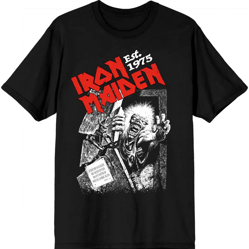 Est. 1975 No Prayer Grave Red Logo