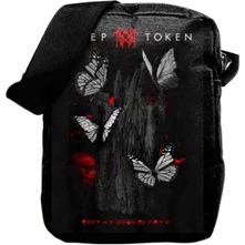 Taška Crossbody Bag: Butterflies (Black)