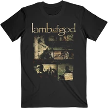 Lamb of God, Tričko Album Collage, Unisex, Čierna