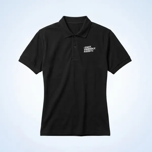 2026 – Polo AT&T Fast Friendly Fixed Organic Polo Shirt, Woman, Black