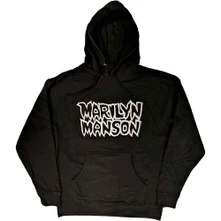 Marilyn Manson, Mikina Classic Logo, Unisex, Čierna