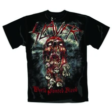 Slayer, Tričko World Painted Blood Skull, Unisex, Čierna