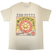 Tom Petty & The Heartbreakers, Tričko Wildflowers, Unisex, Natural