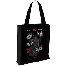 Taška Tote Bag: Butterflies (Black)