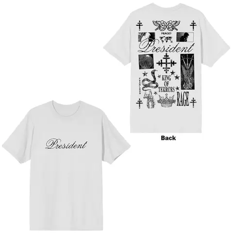 Unisex T-Shirt: King Of Terrors (White) (Back Print)