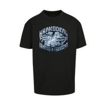 Erne100 x Freez247, Tričko Krakodeal premium, Unisex, Čierna