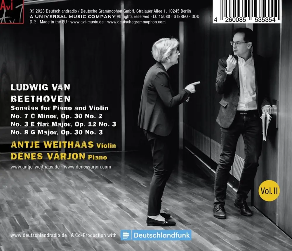 BEETHOVEN, VIOLIN SONATAS NOS 3, 7 & 8