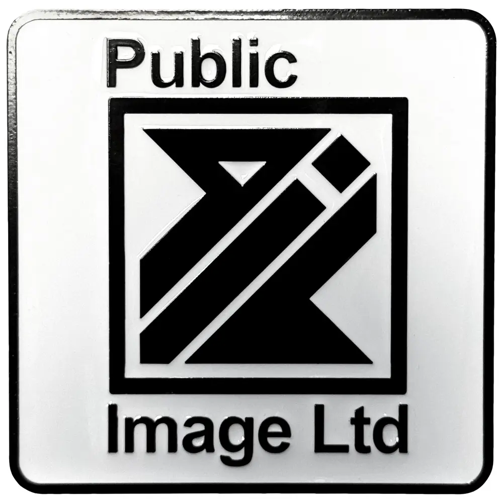 Public Image Ltd – New Logo Black & White (Premium Fridge Magnet) (Magnetka)