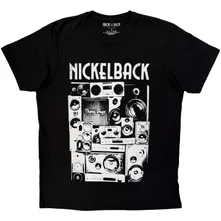 Nickelback, Tričko Wall Speakers, Unisex, Čierna