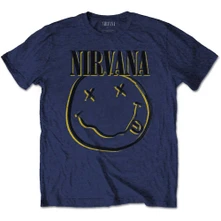 Nirvana, Tričko Inverse Smiley, Dieťa, Modrá